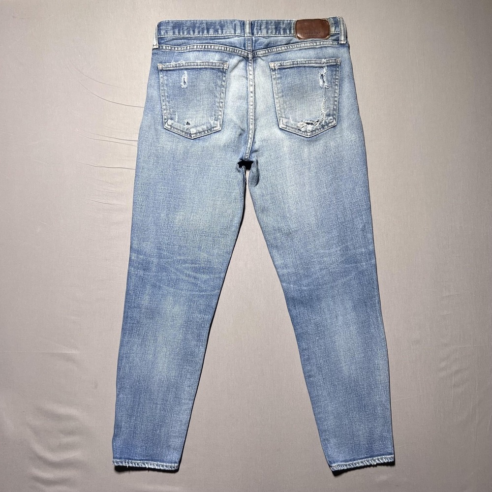 Moussy Vintage Lenwood Skinny Jeans Womens Light Wash Distressed Slim 30x26.5 - Picture 2 of 16